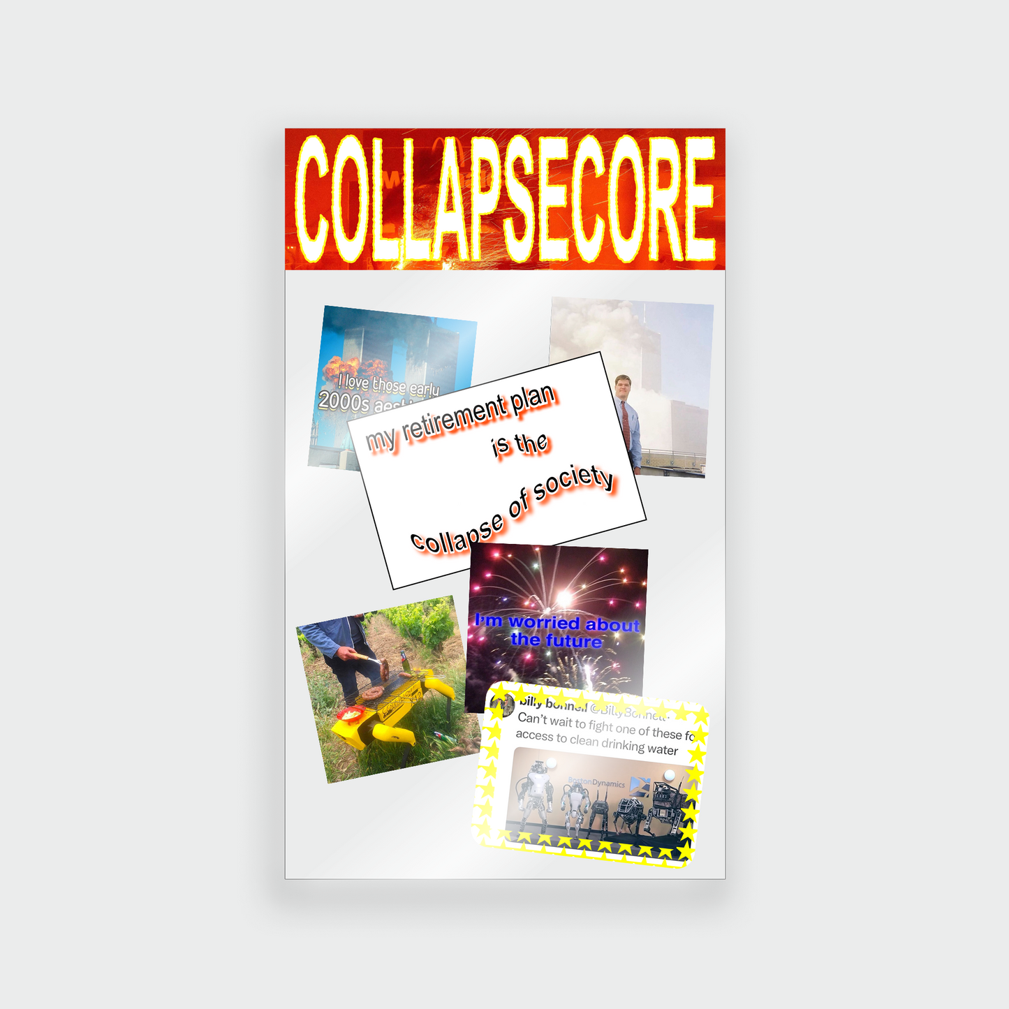 COLLAPSE-CORE STICKERS