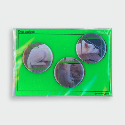 DOG IMAGE RECOGNITION PIN SET
