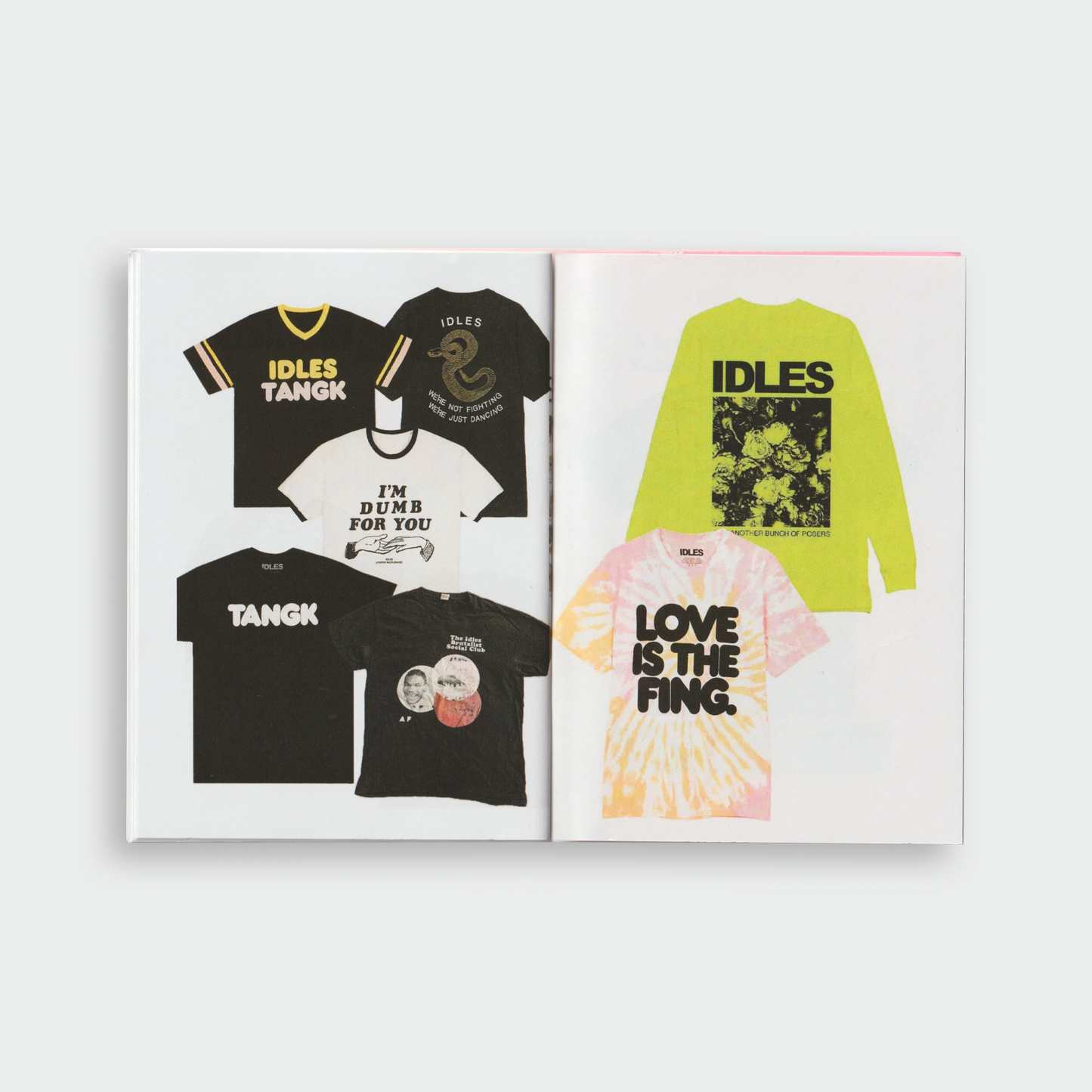 EVERY IDLES TSHIRT EVER MADE ZINE