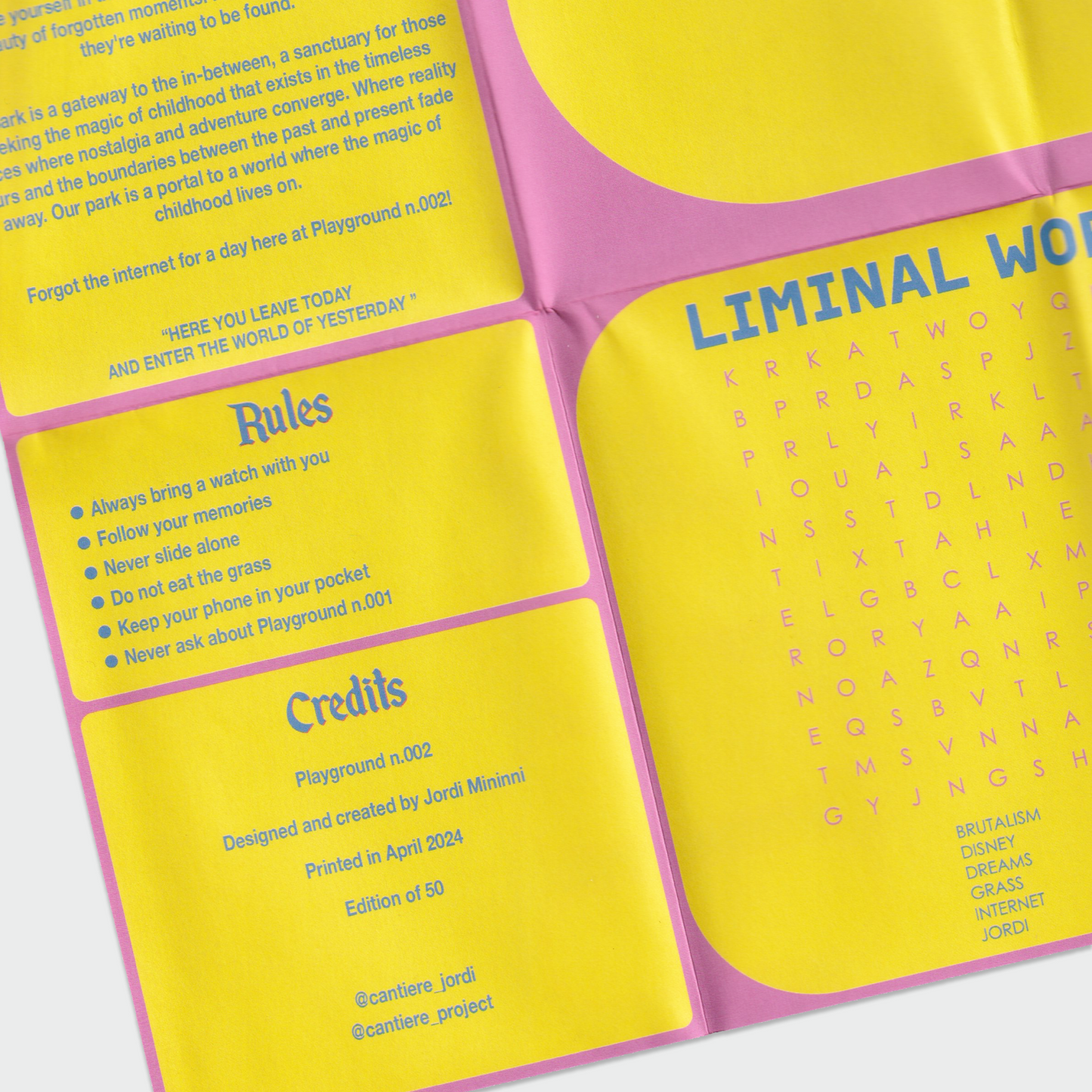 PLAYGROUND 002 - ZINE POSTER