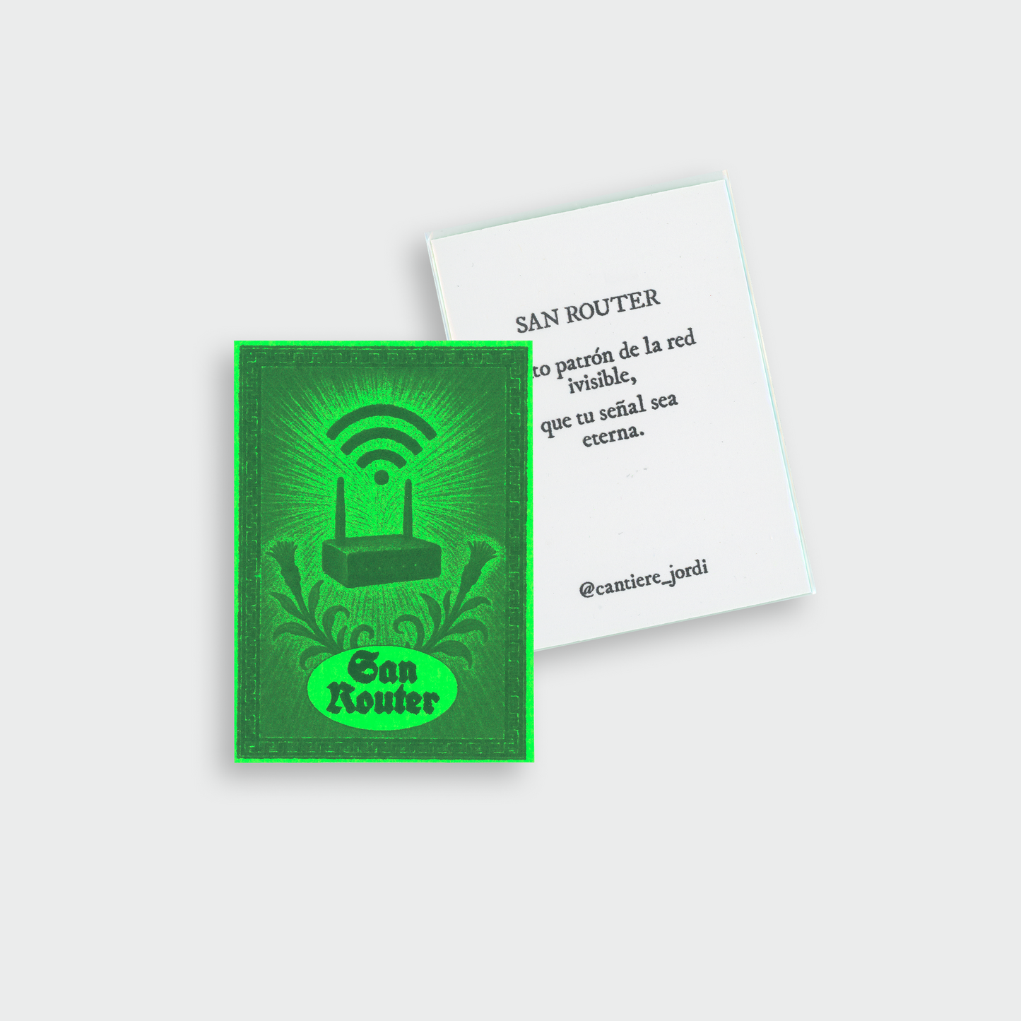 SAN ROUTER HOLY CARD