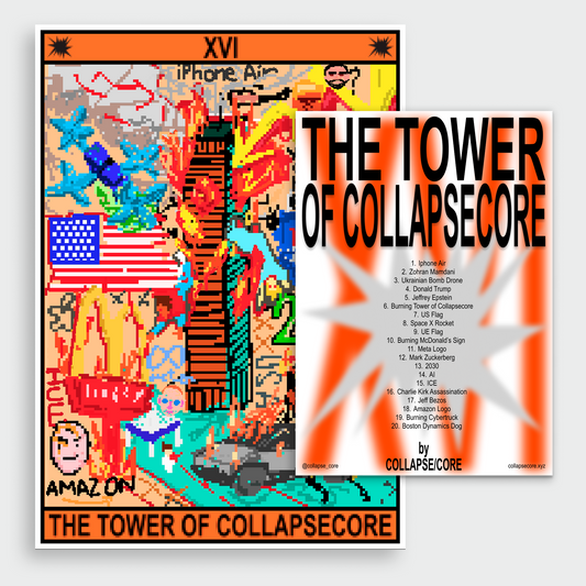 THE TOWER OF COLLAPSECORE - POSTER A2