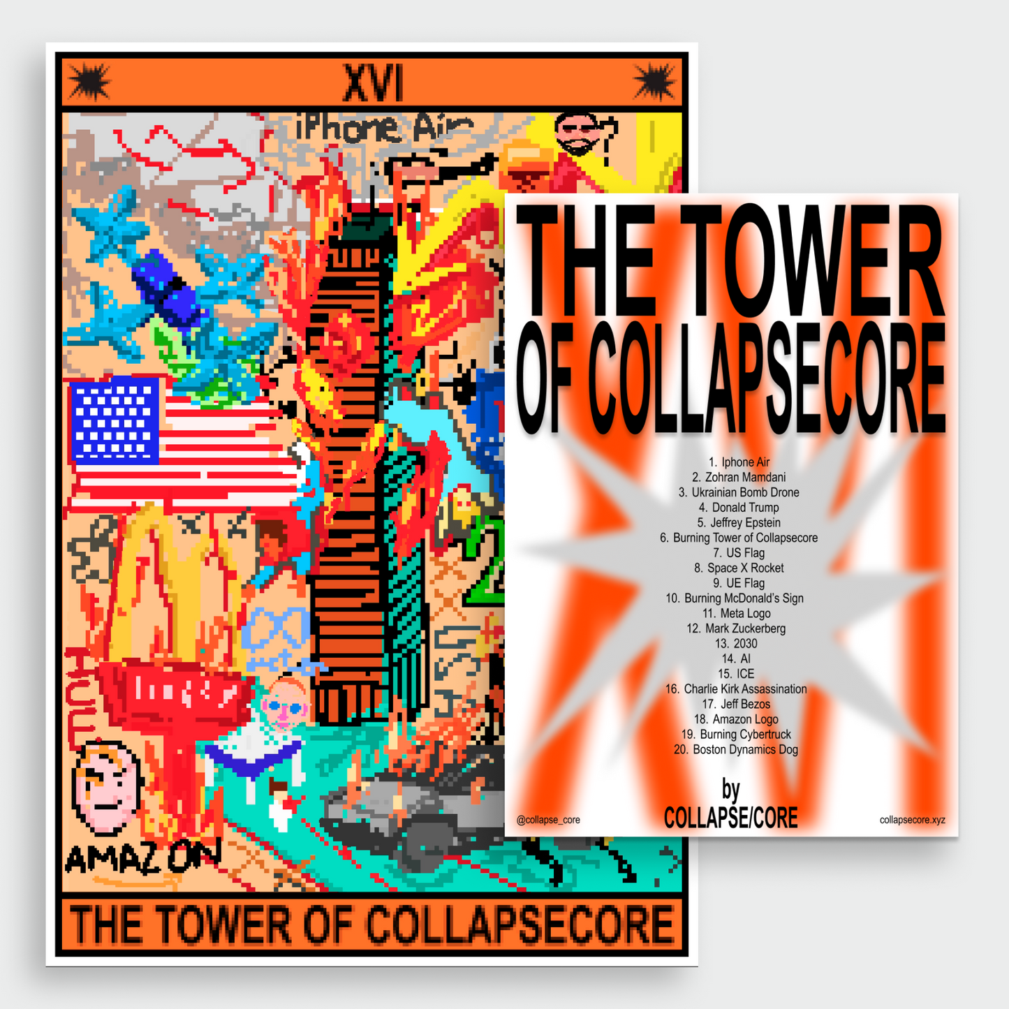 THE TOWER OF COLLAPSECORE POSTERS